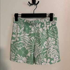 Abercrombie Kids Boys Swim Trunks Size 7/8 Blue Patterned Quick Dry